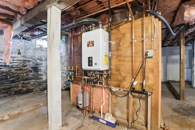 93 S St, Bristol, CT 06010 - utility room featuring tankless water heater