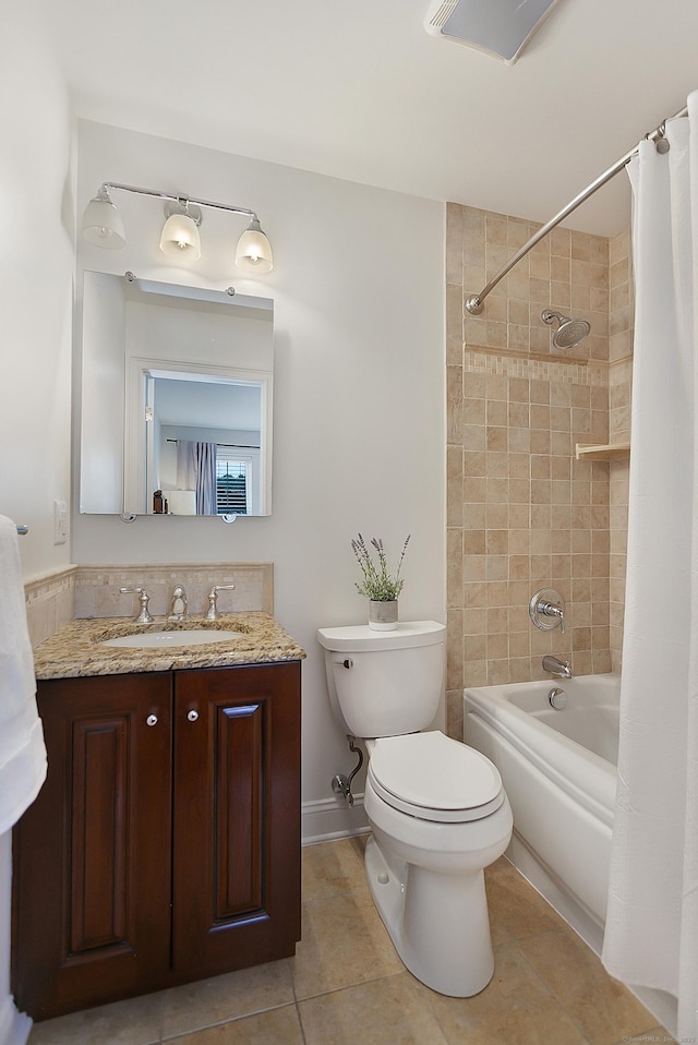 157 Brentwood Ave Unit 157, Fairfield, CT 06825 - full bath featuring vanity, tile patterned flooring, and shower / tub combo with curtain