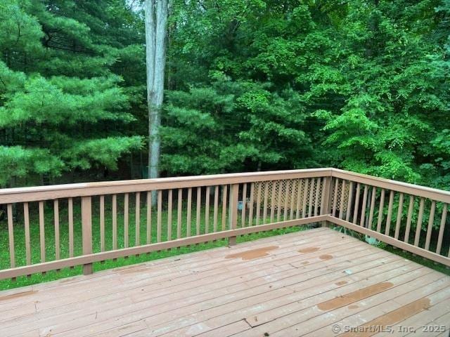 56 Cedar Swamp Rd, Mansfield, CT 06268 - view of wooden deck