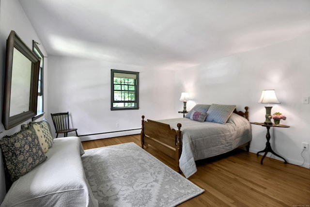 3 Deerfield Dr, Clinton, CT 06413 - bedroom with baseboard heating and wood finished floors