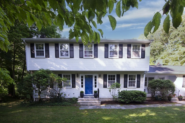 3 Deerfield Dr, Clinton, CT 06413 - colonial inspired home featuring a front yard and entry steps