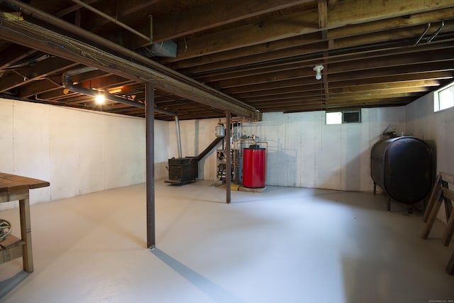 3 Deerfield Dr, Clinton, CT 06413 - basement featuring oil tank and gas water heater