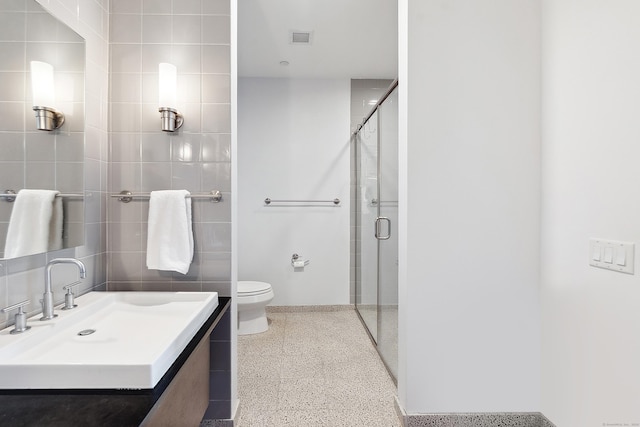 33 N Water St Unit 505, Norwalk, CT 06854 - full bath featuring speckled floor, a stall shower, and vanity