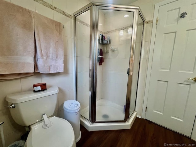 32 Beaver Hill Rd, Greenburgh, NY 10523 - bathroom with wood finished floors and a shower stall