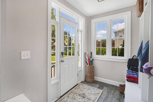 1676 Boulevard Blvd, West Hartford, CT 06107 - entryway featuring baseboards and wood finished floors