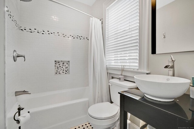 1676 Boulevard Blvd, West Hartford, CT 06107 - bathroom with shower / bath combo, plenty of natural light, and vanity