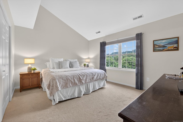 1401 Pinnacle Way Unit 1401, Danbury, CT 06811 - bedroom with light carpet and high vaulted ceiling