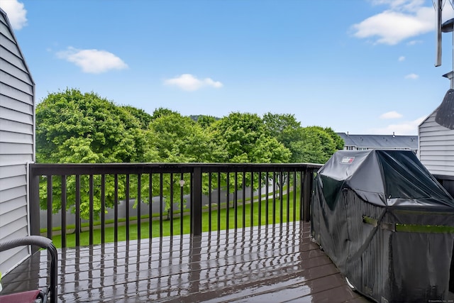 1401 Pinnacle Way Unit 1401, Danbury, CT 06811 - deck with grilling area and a lawn