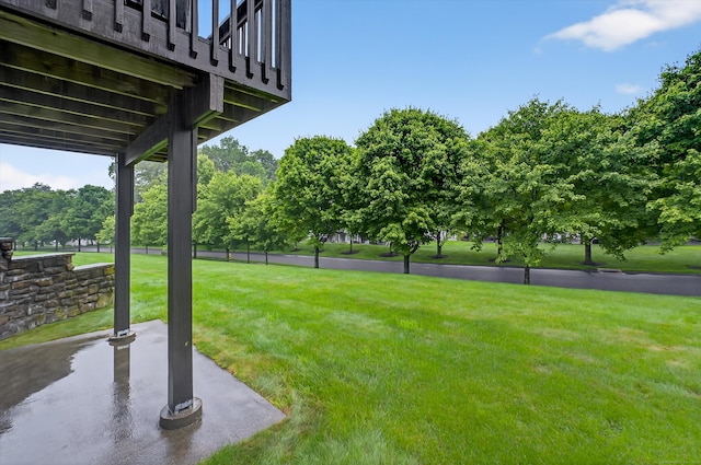 1401 Pinnacle Way Unit 1401, Danbury, CT 06811 - view of grassy yard featuring a patio