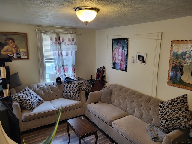 267 Chapman St, New Britain, CT 06051 - living room with wood finished floors and a textured ceiling