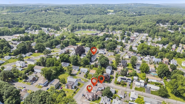 116 Divinity St, Bristol, CT 06010 - aerial view of residential area with a forest