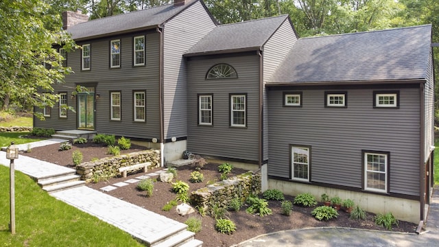 17 Kathleen Dr, Stratford, CT 06614 - colonial home with a chimney and a shingled roof