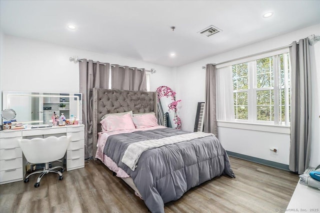 59 Courtland Ave Apt 3Q, Stamford, CT 06902 - bedroom featuring wood finished floors, recessed lighting, and an office area