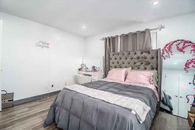 59 Courtland Ave Apt 3Q, Stamford, CT 06902 - bedroom with wood finished floors and recessed lighting