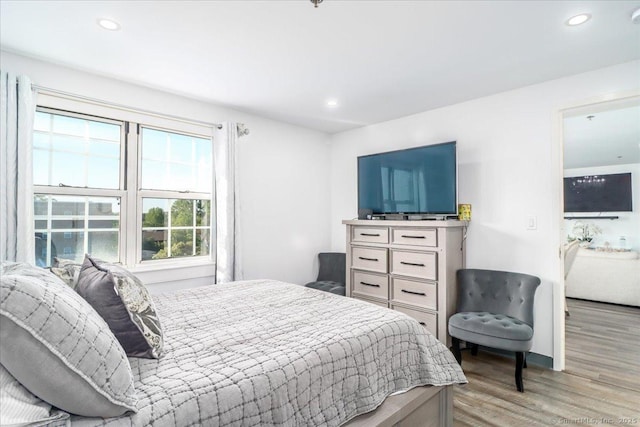 59 Courtland Ave Apt 3Q, Stamford, CT 06902 - bedroom featuring light wood-type flooring and recessed lighting