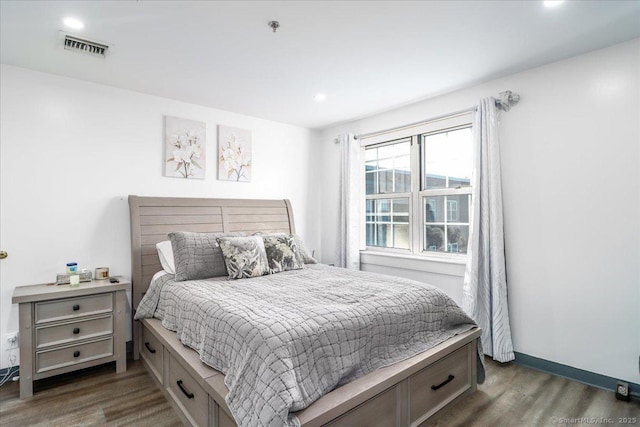 59 Courtland Ave Apt 3Q, Stamford, CT 06902 - bedroom with dark wood-type flooring and recessed lighting