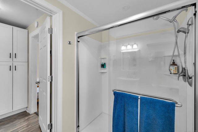 35 Brower St, West Haven, CT 06516 - full bath with a stall shower and wood finished floors