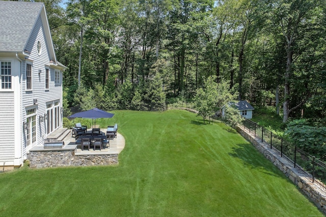 319 Mountain Rd, Wilton, CT 06897 - view of yard featuring a patio area