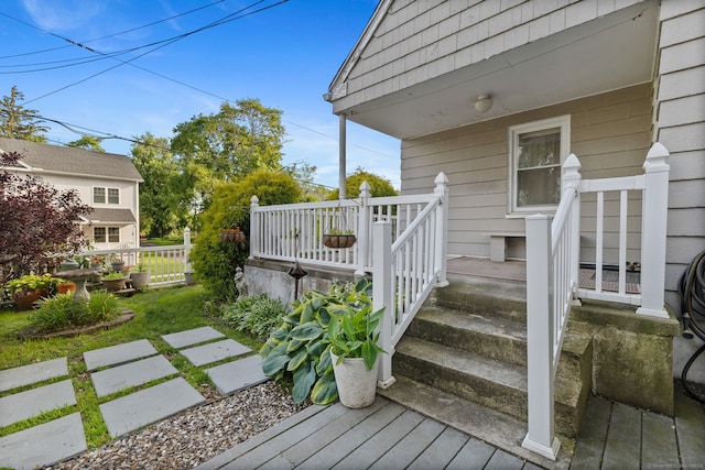 53 Daytona St, West Haven, CT 06516 - view of wooden terrace