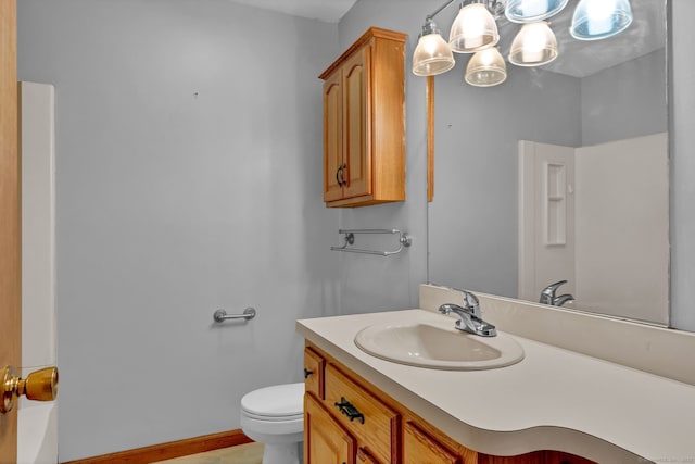 410 Emmett St Unit 45, Bristol, CT 06010 - bathroom with vanity and toilet