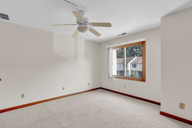 410 Emmett St Unit 45, Bristol, CT 06010 - unfurnished room featuring carpet flooring, ceiling fan, and a textured ceiling