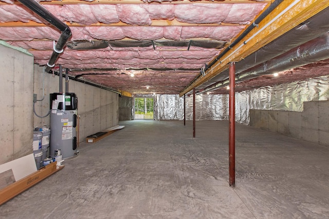 6 S Bear Hill Rd, Chaplin, CT 06235 - below grade area featuring water heater