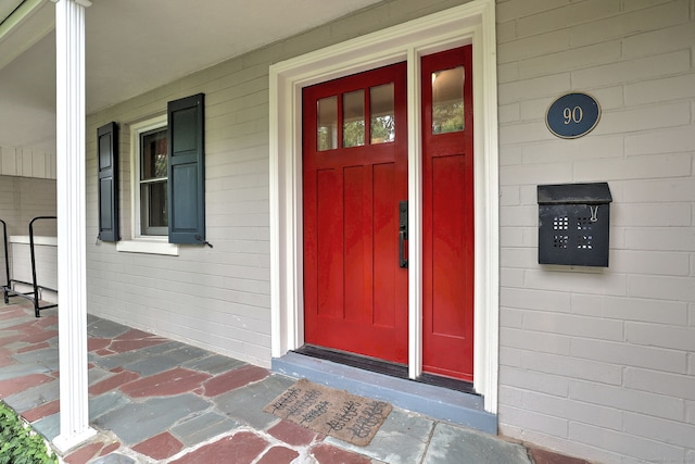90 Edgewood Way, New Haven, CT 06515 - doorway to property featuring a porch
