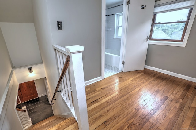 90 Edgewood Way, New Haven, CT 06515 - stairs with wood finished floors