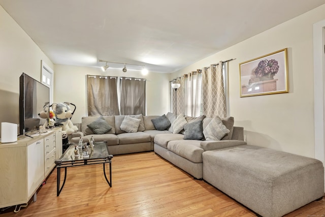 17 Pleasant St, Danbury, CT 06810 - living area with light wood-style floors and track lighting