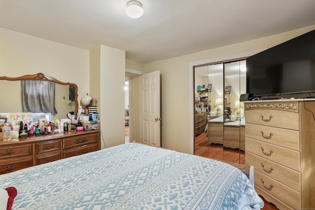 17 Pleasant St, Danbury, CT 06810 - bedroom with a closet and wood finished floors