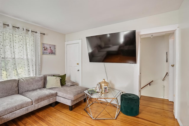 17 Pleasant St, Danbury, CT 06810 - living area featuring wood finished floors