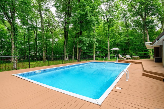 6 High Ridge Grv, Brookfield, CT 06804 - swimming pool featuring a wooden deck