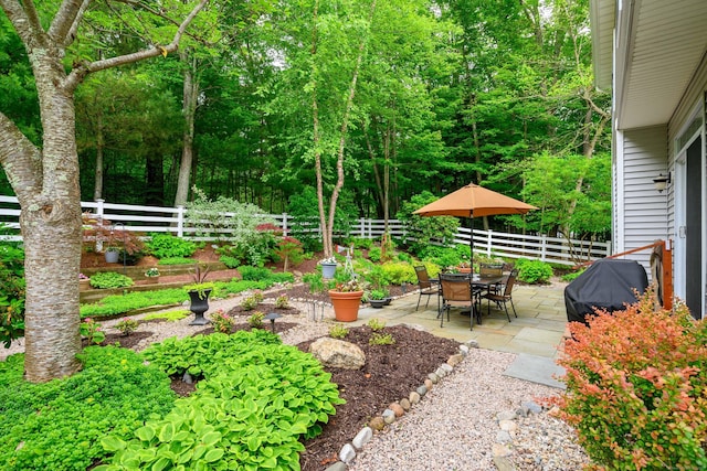 7 Concord Ct Unit 7, Southbury, CT 06488 - fenced backyard with a patio area and a grill