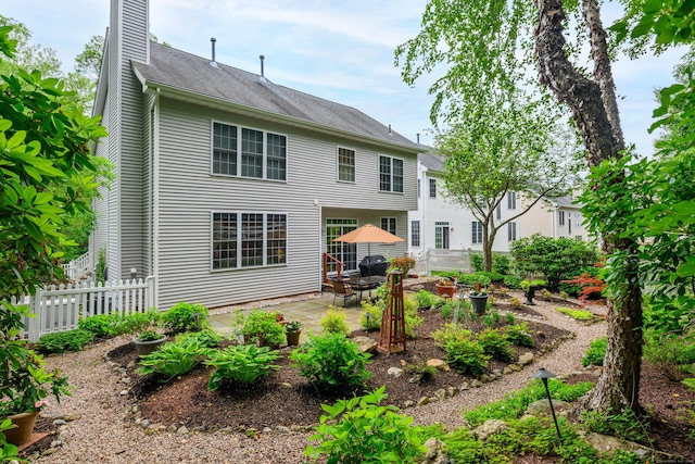 7 Concord Ct Unit 7, Southbury, CT 06488 - rear view of property featuring a patio and a chimney