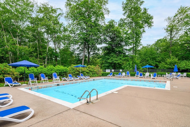 7 Concord Ct Unit 7, Southbury, CT 06488 - community pool with a patio area and view of wooded area