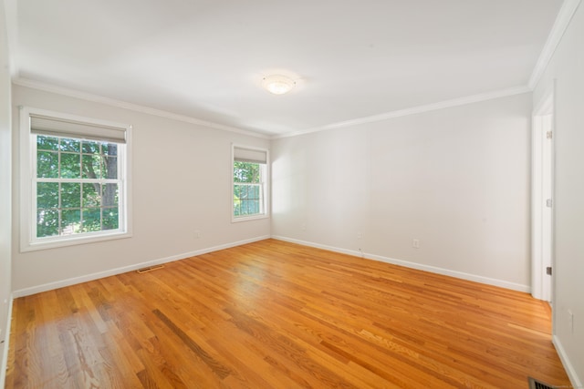 44 Forshaw Ave Unit 44, Plainville, CT 06062 - empty room with light wood-style floors and ornamental molding
