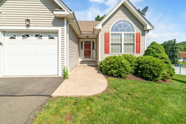 44 Forshaw Ave Unit 44, Plainville, CT 06062 - ranch-style house with a garage, a front lawn, and driveway