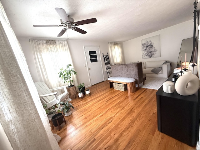 103 Starkweather St, Manchester, CT 06042 - living area with a ceiling fan and light wood finished floors