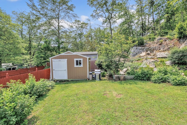 51 Oronoque Trl, Shelton, CT 06484 - view of yard featuring a storage shed