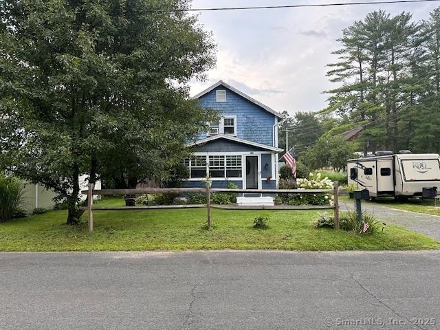 58 Barlow St, North Canaan, CT 06018 - view of front of property with a front lawn
