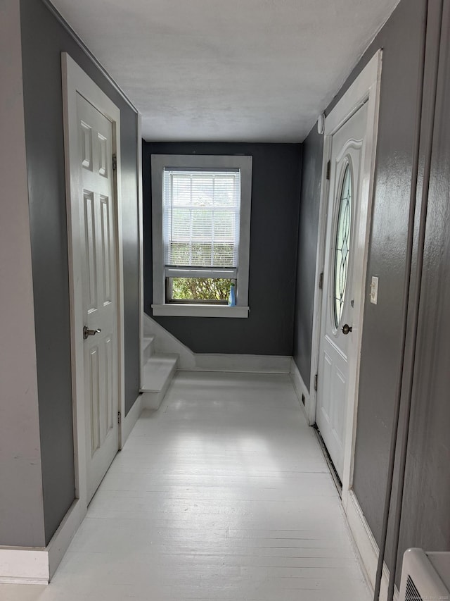 58 Barlow St, North Canaan, CT 06018 - foyer with stairs and baseboards