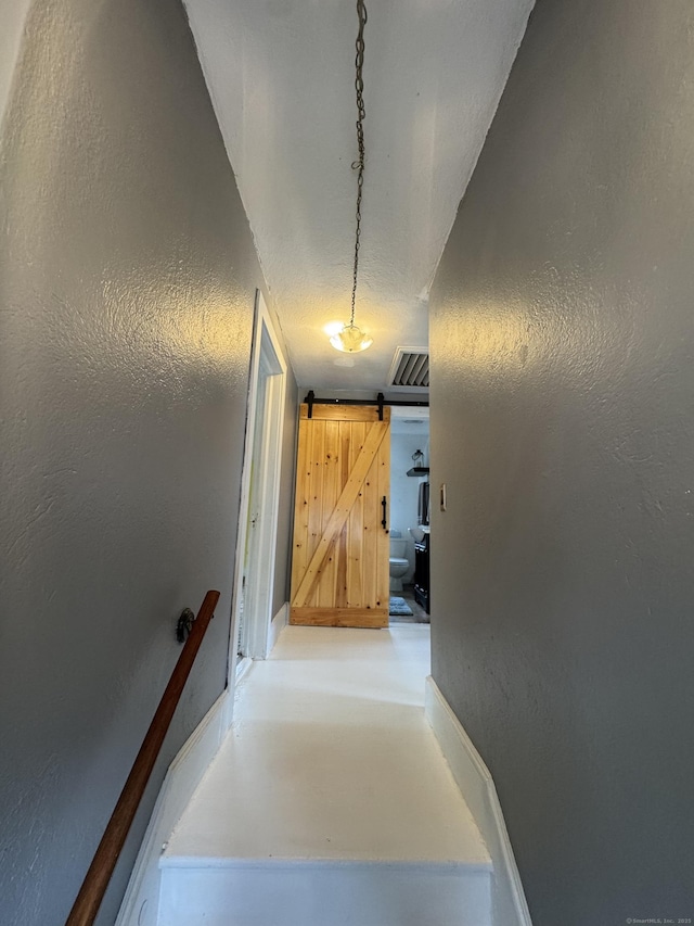 58 Barlow St, North Canaan, CT 06018 - corridor with a barn door