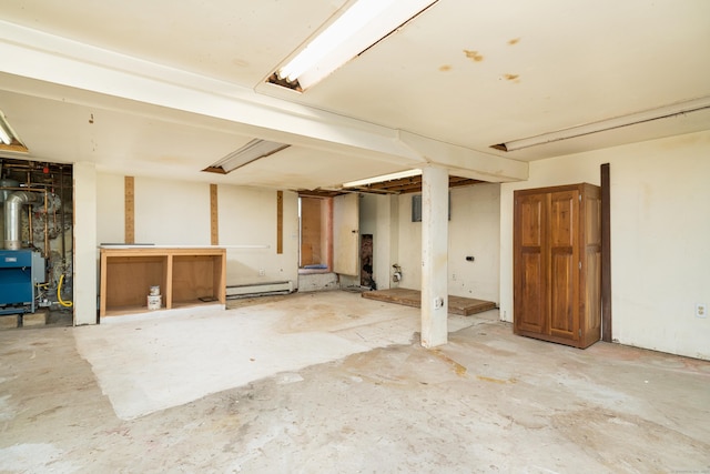 546 S Quaker Ln, West Hartford, CT 06110 - unfinished below grade area with baseboard heating
