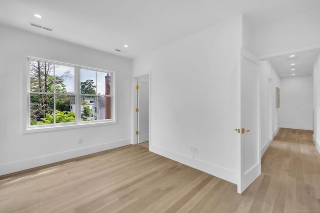 133 E Ave Unit A, New Canaan, CT 06840 - spare room with light wood finished floors and recessed lighting