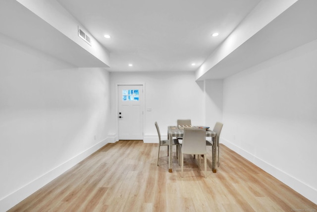 133 E Ave Unit A, New Canaan, CT 06840 - dining area featuring recessed lighting and light wood-type flooring