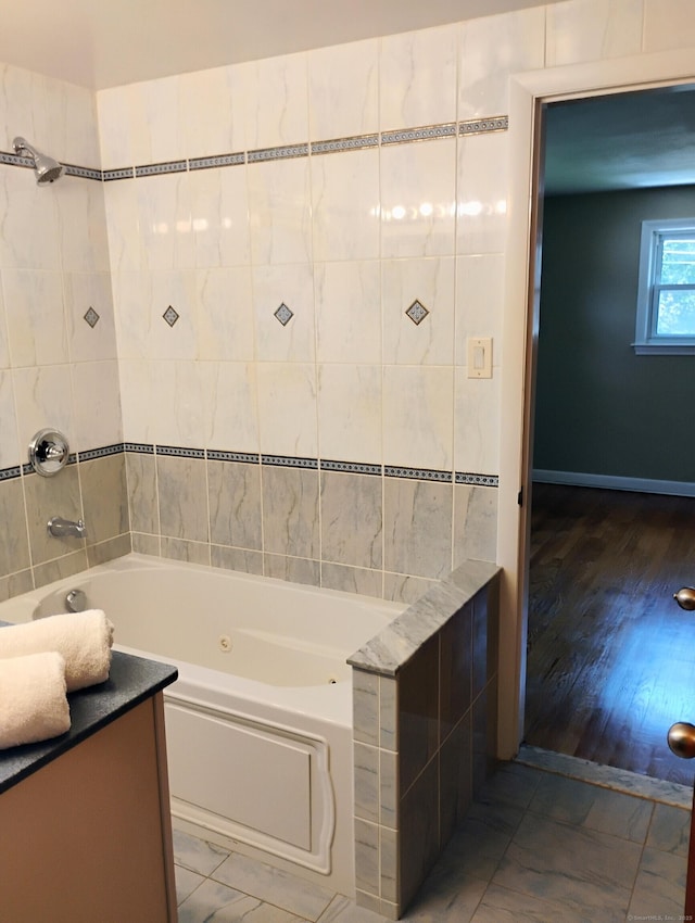 3 Rye Ridge Parkway, West Hartford, CT 06117 - full bathroom with vanity and a combined bath / shower with jetted tub