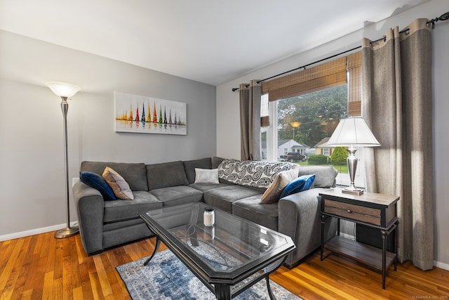 301 Pondview Dr, Southington, CT 06489 - living area with wood-type flooring and baseboards