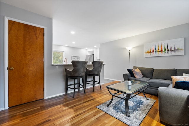 301 Pondview Dr, Southington, CT 06489 - living area featuring wood finished floors and recessed lighting
