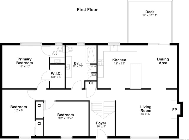 142 Raffia Rd, Enfield, CT 06082 - view of property floor plan