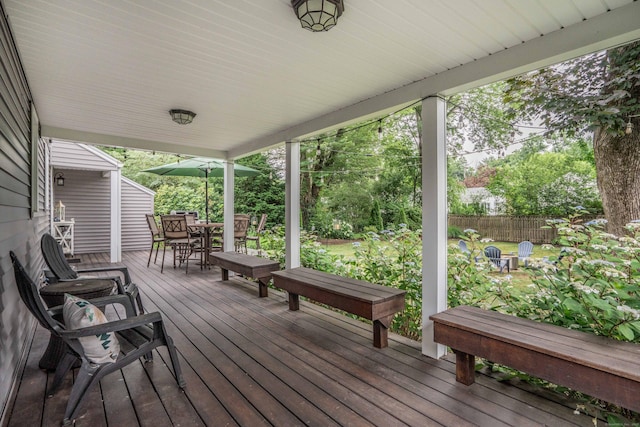 11 Craigmoor Rd, West Hartford, CT 06107 - wooden deck featuring outdoor dining space